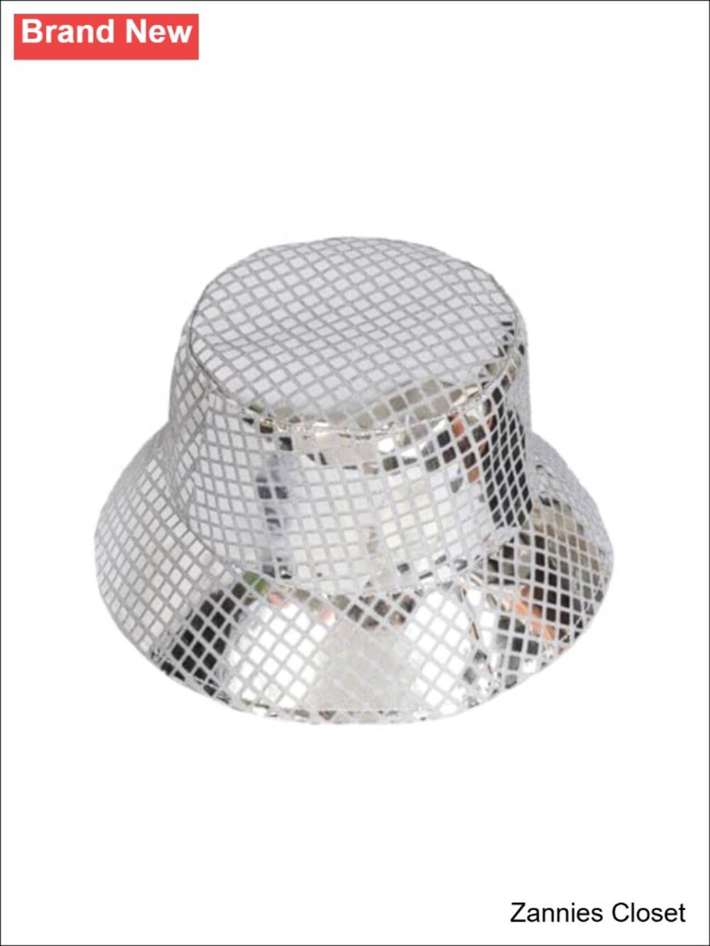 🤠 Unisex Metallic Bucket Hat Waterproof Holographic Fishing Sun Cap